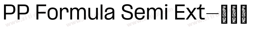 PP Formula Semi Ext字体转换